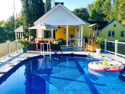 Our pool at the B&B